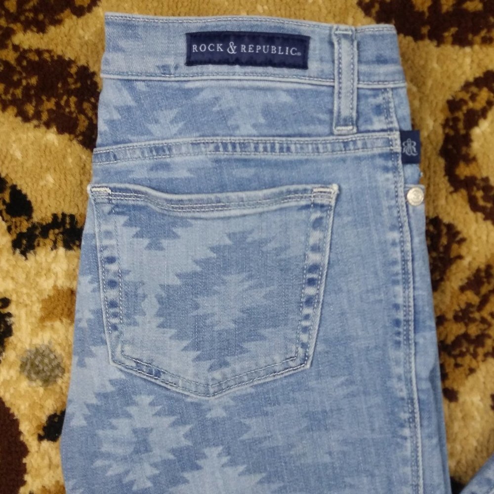 Rock & Republic Berlin Skinny Jeans Size 6 Medium